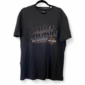 Harley-Davidson Dark Grey Short Sleeve Tee with Iconic Branding